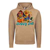 Vintage Coffee happy fall scarecrow Vintage Hoodie - FaDigitalArtStudio