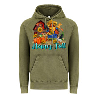 Vintage Olive happy fall scarecrow Vintage Hoodie - FaDigitalArtStudio