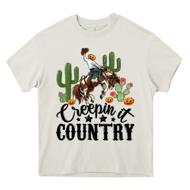 Creepin It Country Rodeo Heavy Core Tee by MaliasSmallBusiness | Teevron