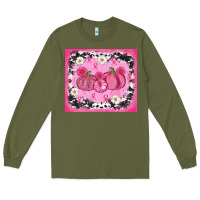 Army Green breast cancer pumpkins Long Sleeve Tee - AdoDesignShop