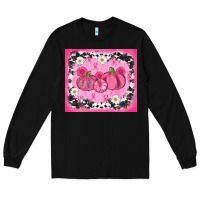 Black breast cancer pumpkins Long Sleeve Tee - AdoDesignShop