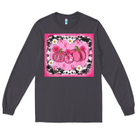 Smoke breast cancer pumpkins Long Sleeve Tee - AdoDesignShop