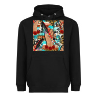 Hairdresser Hand Scissors And Roses With Serape Leopard And Cowhide Se Heavyweight Hoodie | Teevron