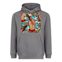 Storm hairdresser hand scissors and roses with serape leopard and cowhide se Heavyweight Hoodie - BundleAndBundleShop
