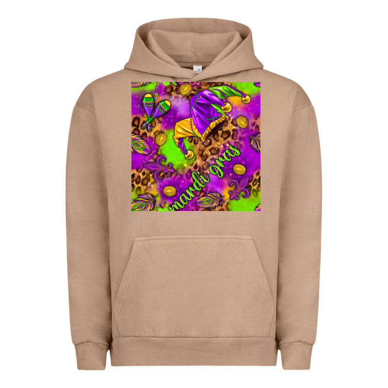 Mardi Gras And Jester Hat Seamless Pattern Urban Hoodie by HowdyJamesFarm | Teevron