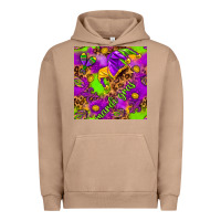 Pigment Burro Mardi Gras and jester hat seamless pattern Urban Hoodie - HowdyJamesFarm