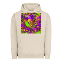 Pigment French Oak Mardi Gras and jester hat seamless pattern Urban Hoodie - HowdyJamesFarm
