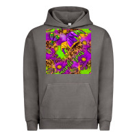Pigment Tornado Mardi Gras and jester hat seamless pattern Urban Hoodie - HowdyJamesFarm