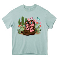 Arona cowboy boots with cactus Heavy Core Tee - MaliasSmallBusiness