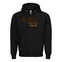 Black black history month Zipper Hoodie - MaliasSmallBusiness