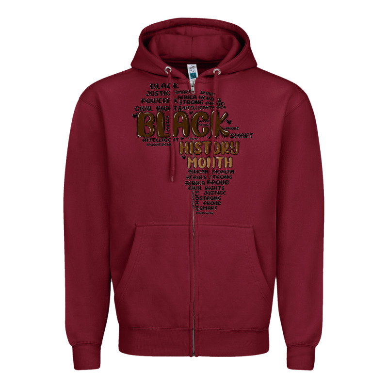Black History Month Zipper Hoodie by MaliasSmallBusiness | Teevron