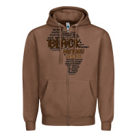 Chestnut black history month Zipper Hoodie - MaliasSmallBusiness