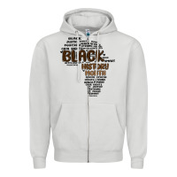 Dove Grey black history month Zipper Hoodie - MaliasSmallBusiness
