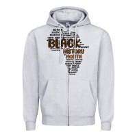 Heather Grey black history month Zipper Hoodie - MaliasSmallBusiness