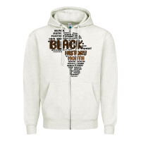 Oatmeal Heather black history month Zipper Hoodie - MaliasSmallBusiness