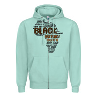 Seafoam black history month Zipper Hoodie - MaliasSmallBusiness