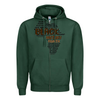 Sports Green black history month Zipper Hoodie - MaliasSmallBusiness