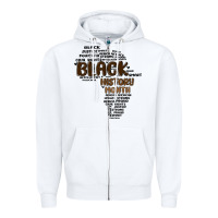 White black history month Zipper Hoodie - MaliasSmallBusiness
