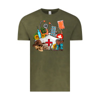 Vintage Olive nurse  summer Vintage Tee - AdoDesignShop