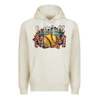 Oatmeal Heather Softball Mom Premium Hoodie - Bettercallsaul