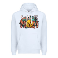 White Softball Mom Premium Hoodie - Bettercallsaul