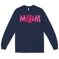 Navy breast cancer mom sunflower Long Sleeve Tee - AdoDesignShop