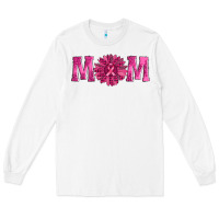 White breast cancer mom sunflower Long Sleeve Tee - AdoDesignShop