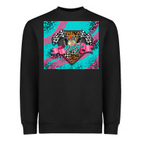 Black racing pink Heavyweight Sweatshirt - AdoDesignShop