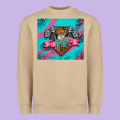 Racing Pink Heavyweight Sweatshirt Designed By Adodesignshop