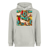 Moon Dust hand and nail polish with turquoise gemstone and leopard seamless patt Heavyweight Hoodie - BundleAndBundleShop