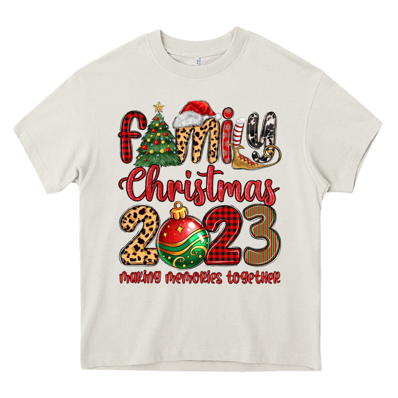Family Christmas 2023 Making Memories Together Heavy Core Tee by MaliasSmallBusiness | Teevron