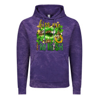 Cloud Purple Kiss me im irish st.patricks day lips st.patricks Vintage Hoodie - Neo Western