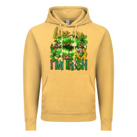 Vintage Mustard Kiss me im irish st.patricks day lips st.patricks Vintage Hoodie - Neo Western