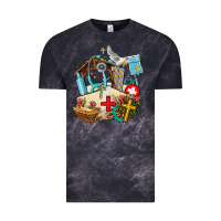 Cloud Black nurse  cross and jesus Vintage Tee - AdoDesignShop