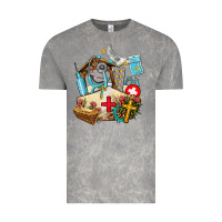 Cloud Rock nurse  cross and jesus Vintage Tee - AdoDesignShop