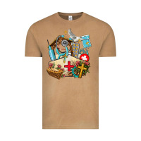 Vintage Camel nurse  cross and jesus Vintage Tee - AdoDesignShop