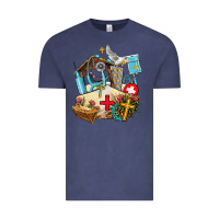 Vintage Denim nurse  cross and jesus Vintage Tee - AdoDesignShop