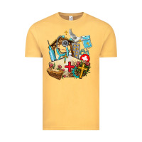 Vintage Mustard nurse  cross and jesus Vintage Tee - AdoDesignShop