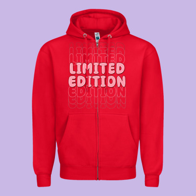 Limited Edition Zipper Hoodie Designed By Maliassmallbusiness