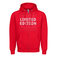 Red limited edition Zipper Hoodie - MaliasSmallBusiness