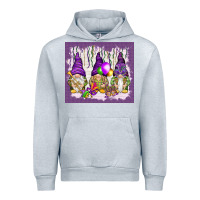 Heather Grey Mardi Gras carnival with gnomies tumbler Urban Hoodie - HowdyJamesFarm