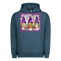 Pigment Midnight Navy Mardi Gras carnival with gnomies tumbler Urban Hoodie - HowdyJamesFarm