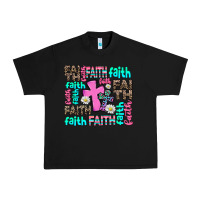 Black faith with cross Urban Heavy Tee - AdoDesignShop