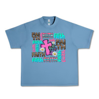 Pebble Blue faith with cross Urban Heavy Tee - AdoDesignShop