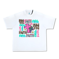 White faith with cross Urban Heavy Tee - AdoDesignShop