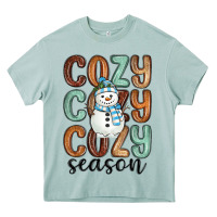 Arona cozy season snowman Heavy Core Tee - MaliasSmallBusiness