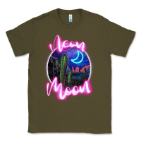 Army Green neon moon Classic Tee - JahusDesignShop