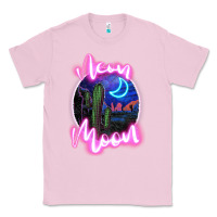 Bubblegum Pink neon moon Classic Tee - JahusDesignShop