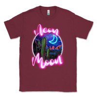 Burgundy neon moon Classic Tee - JahusDesignShop
