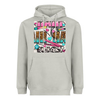 Moon Dust leopard and cowhide hair and curling iron with hearts and flowers seam Heavyweight Hoodie - BundleAndBundleShop